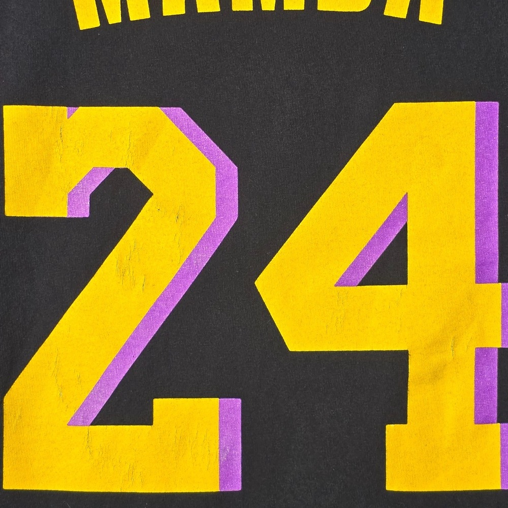 God Is Dope Kobe Bryant Mamba #24 T-Shirt Men's Size L Black Yellow Purple Laker - Picture 12 of 13